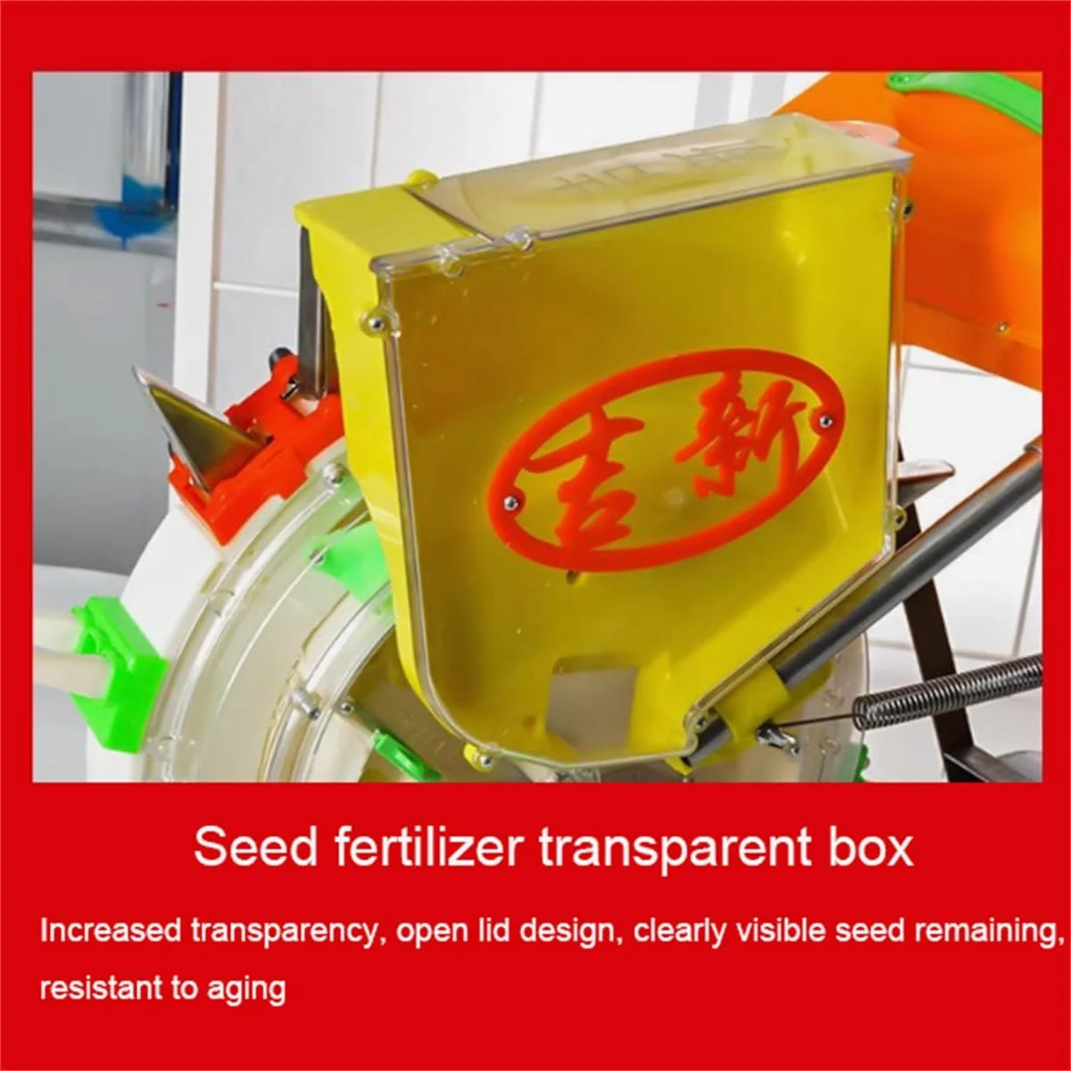 دستگاه کاشت بذر و کود دو پورت، دستگاه بذرپاش دستی ذرت 2 در 1، دستگاه بذرپاش دستی باغ و دستگاه پخش کننده کود چمن، دستگاه پخش کننده بذر کشاورزی چند منظوره، 5 دهانه
