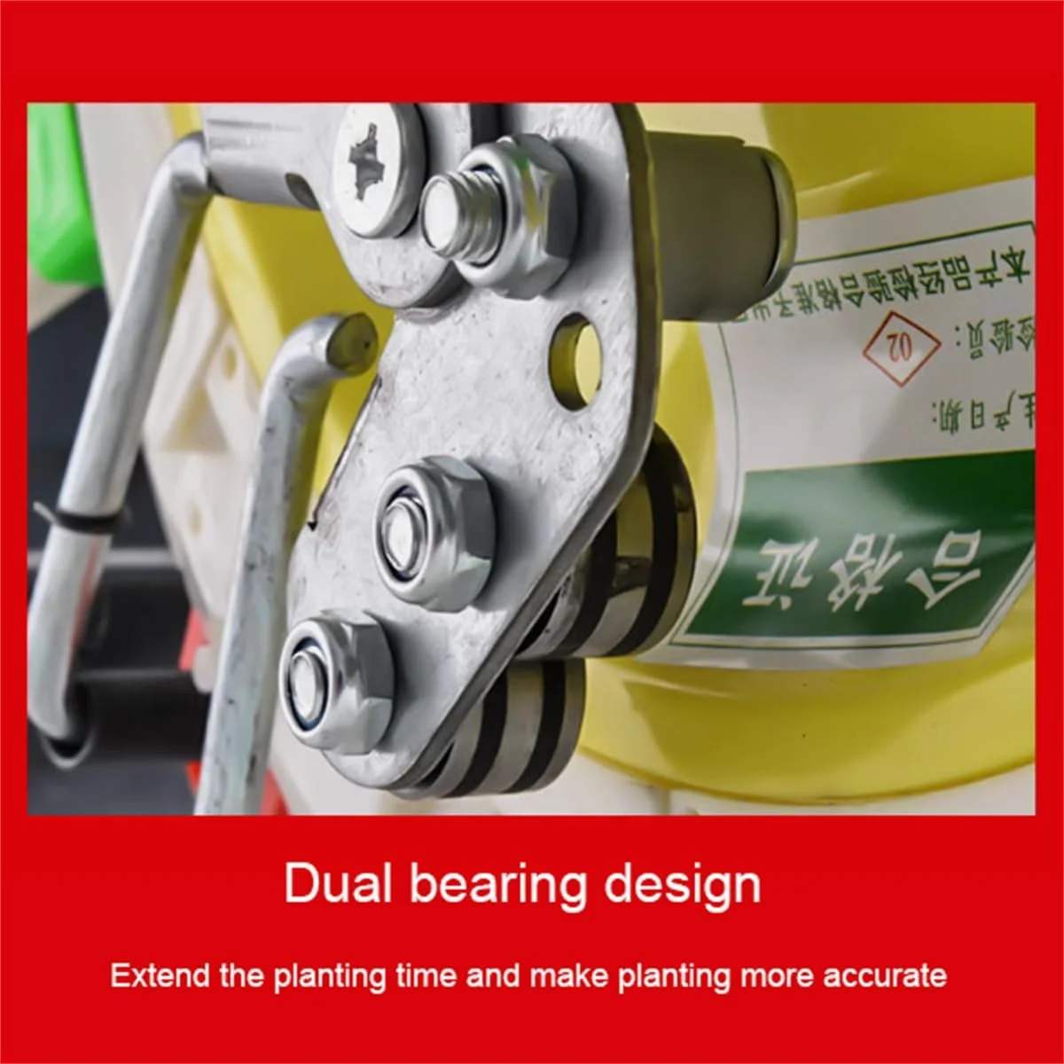 دستگاه کاشت بذر و کود دو پورت، دستگاه بذرپاش دستی ذرت 2 در 1، دستگاه بذرپاش دستی باغ و دستگاه پخش کننده کود چمن، دستگاه پخش کننده بذر کشاورزی چند منظوره، 5 دهانه