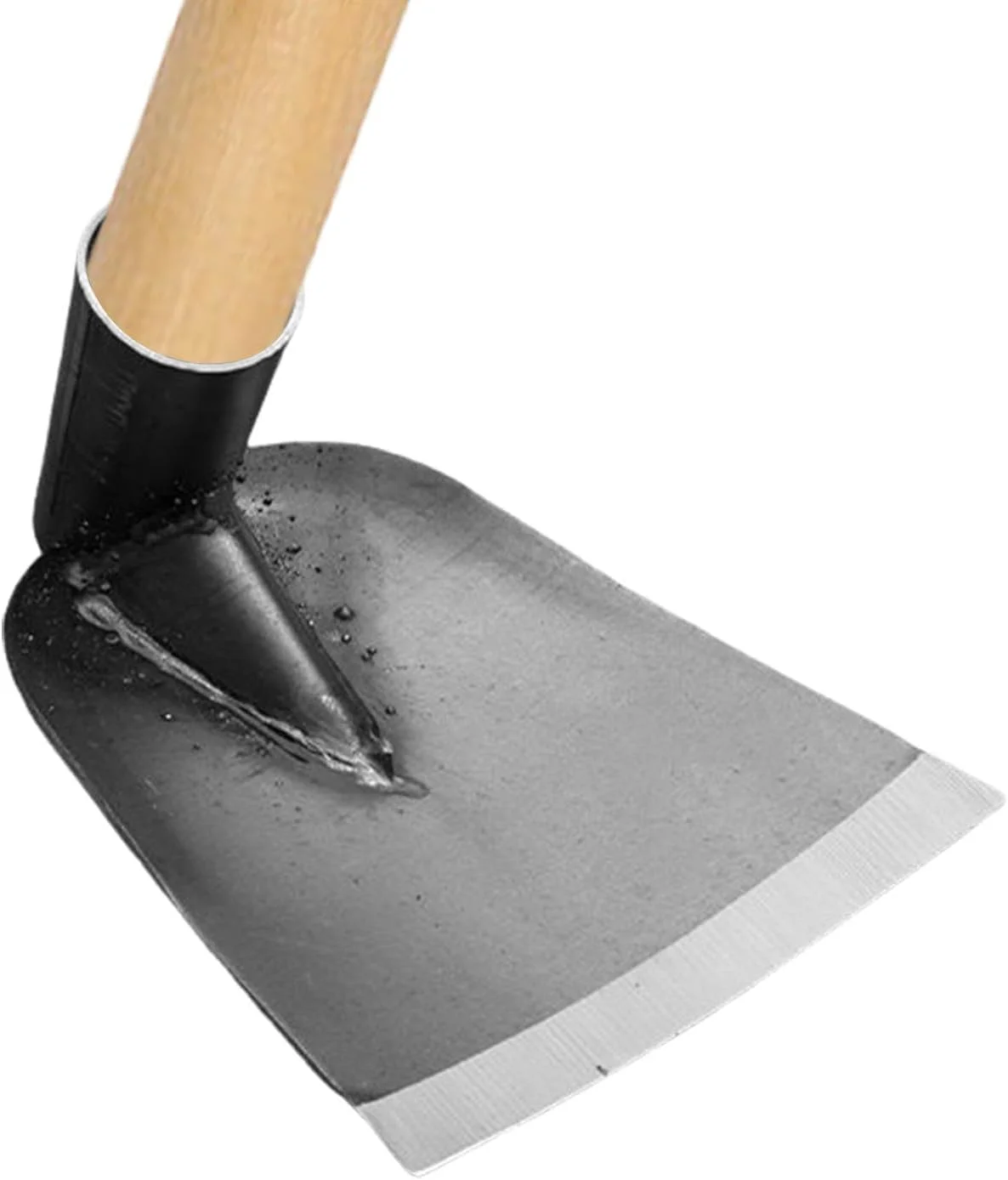 بیلچه باغبانی، بیلچه فولادی منگنز برای وجین، ابزار دستی سنگین برای شخم زدن و سست کردن خاک در چمنزار و باغچه خانگی