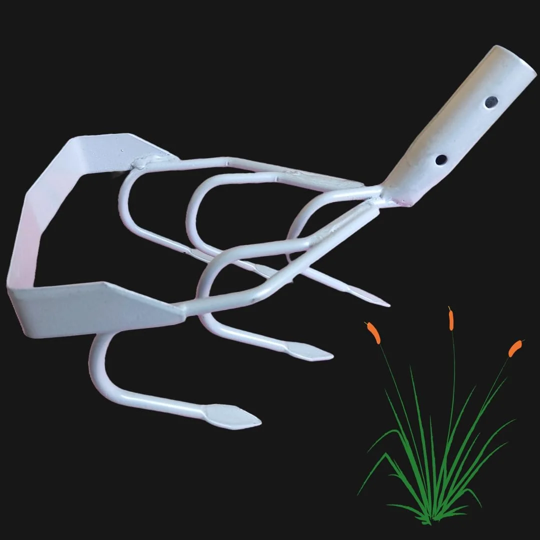 MAXAGRO Manual 2 in 1 Hand Weeder Without Handle Garden/Hoes, 5 Fingers 8 Inches Blade Cultivate The Soil Culti-Weeder (8)