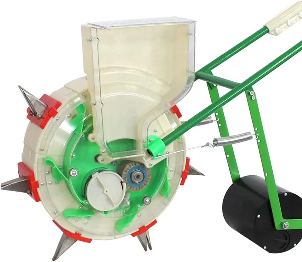 بذرپاش، بذرپاش غلطکی دستی قابل حمل، دستگاه دقیق کاشت ذرت، پنبه، سویا، بادام زمینی، پخش کننده بذر کشاورزی باغ، 7 دهانه