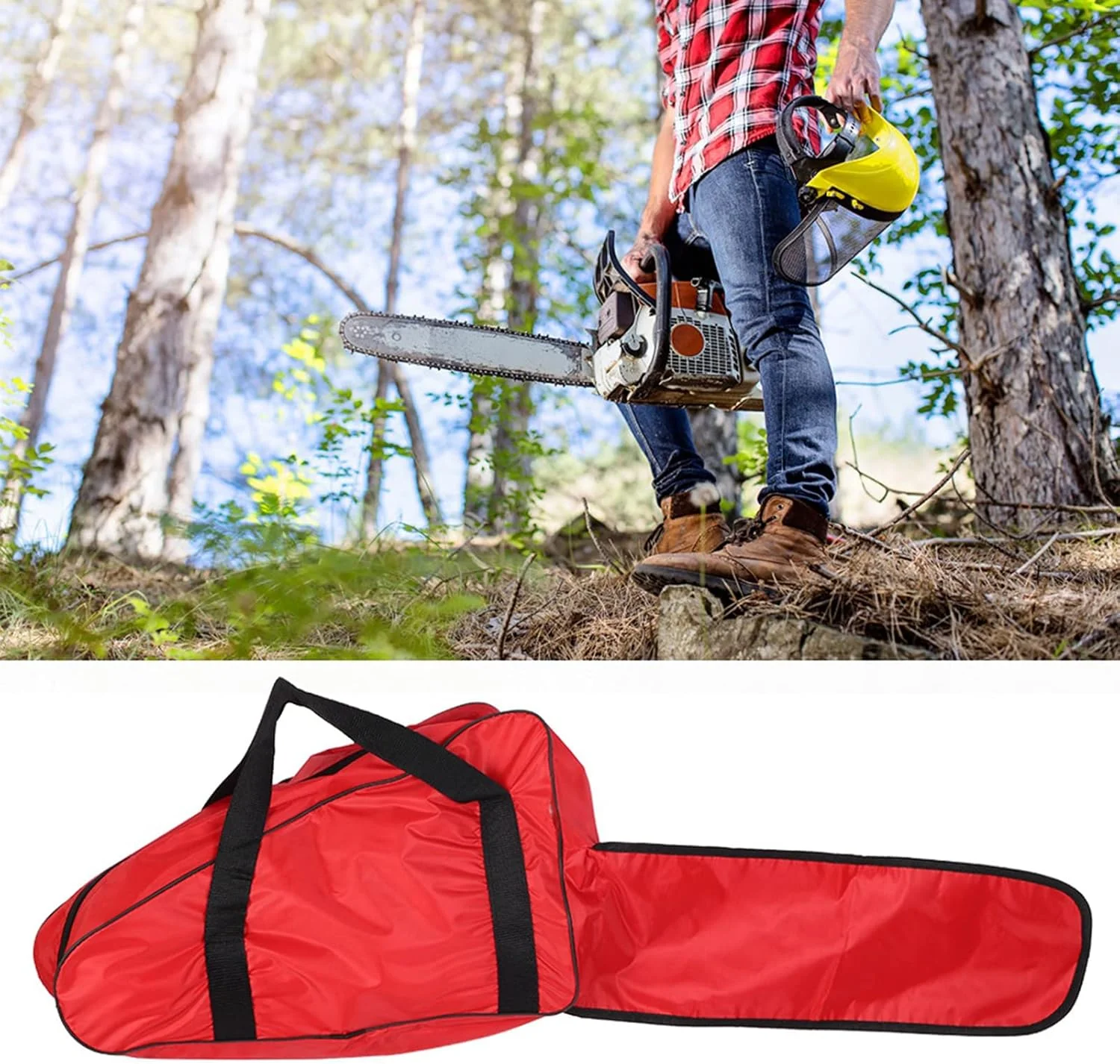 کیف حمل اره زنجیری قابل حمل Elprico، کیف اره زنجیری، مسافرتی، سازمان دهنده برای نگهداری کشاورزی و جنگلداری ابزارهای باغبانی