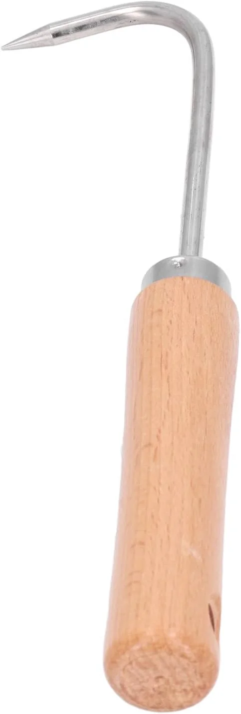 ابزار باغبانی HJIHVGU، شامل دو عدد قلاب ریشه کنی باغبانی از جنس استیل ضد زنگ، مناسب برای خاکبرداری و نگهداری از گیاهان گلدانی