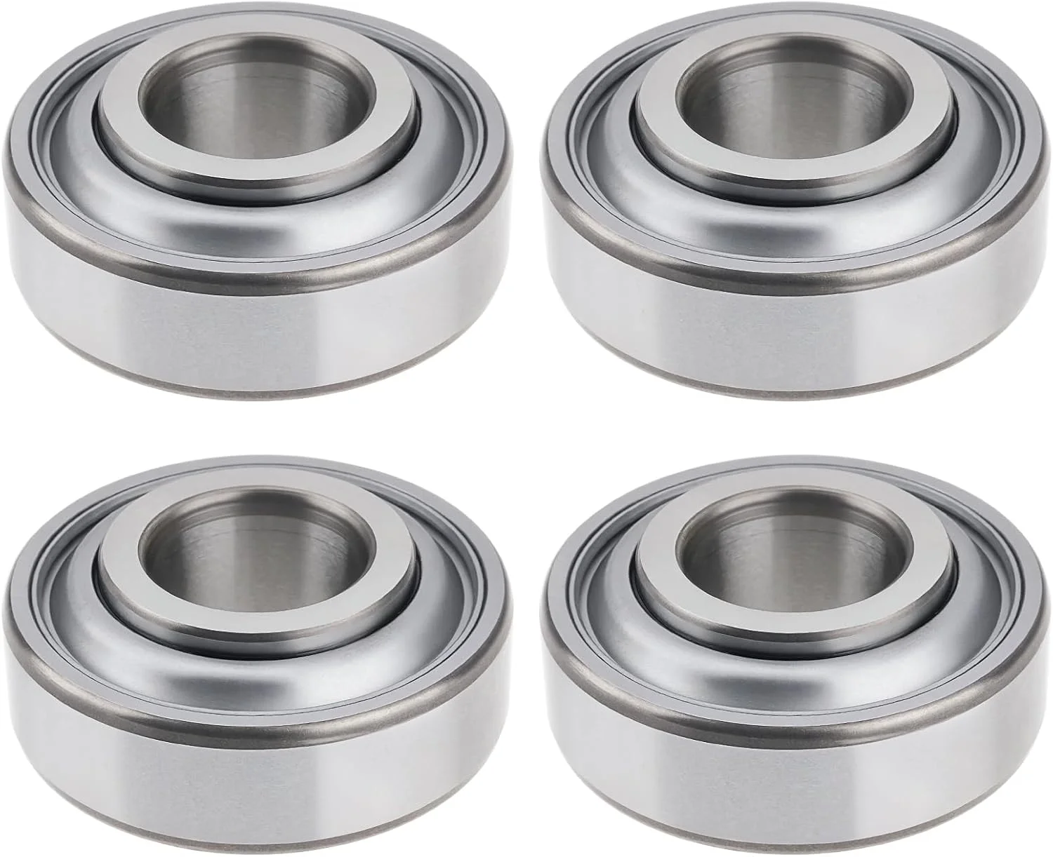 بلبرینگ ماشین آلات کشاورزی لرد آو تولز 4 عددی 203KRR2، بلبرینگ درب قیف با گشتاور پایین برای دستگاه های کاشت، چرخ اندازه گیری، کج بیل دوار (40x16.256x18.28 میلی متر)