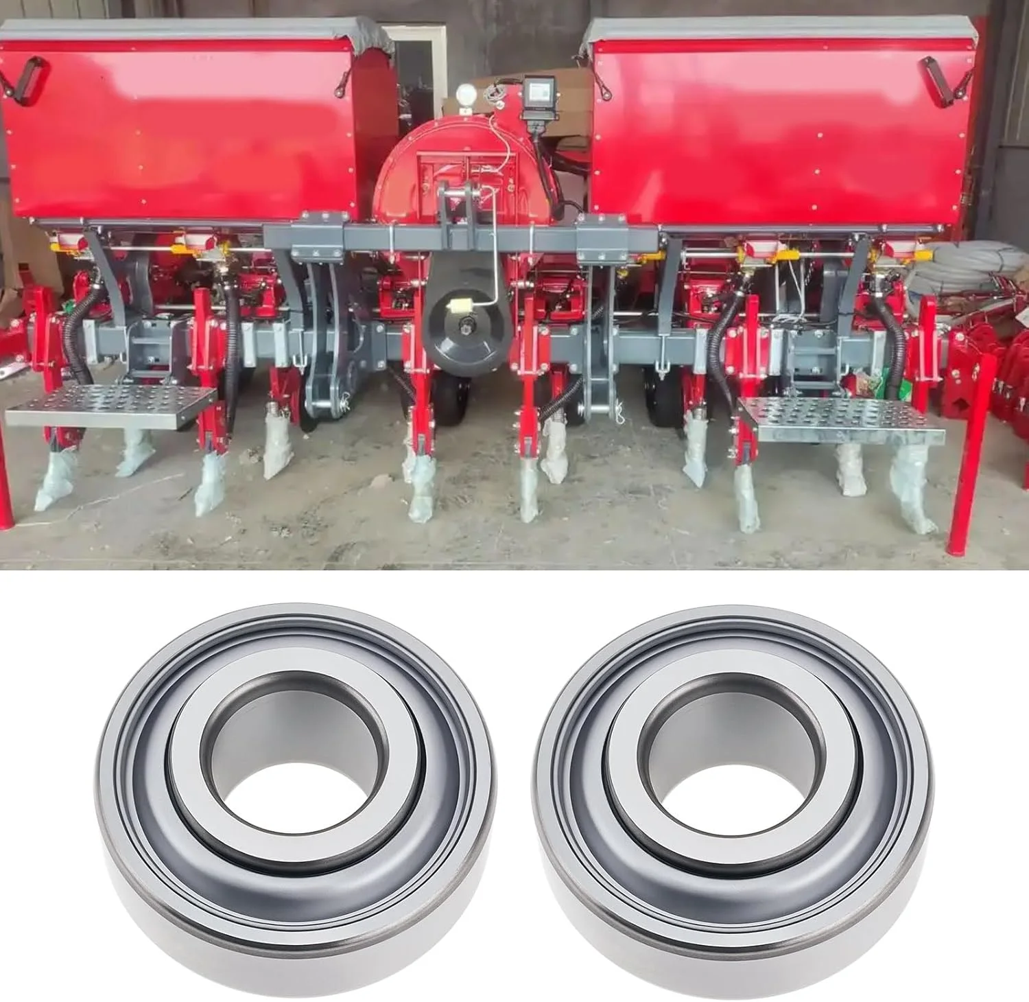 بلبرینگ ماشین آلات کشاورزی لرد آو تولز 4 عددی 203KRR2، بلبرینگ درب قیف با گشتاور پایین برای دستگاه های کاشت، چرخ اندازه گیری، کج بیل دوار (40x16.256x18.28 میلی متر)