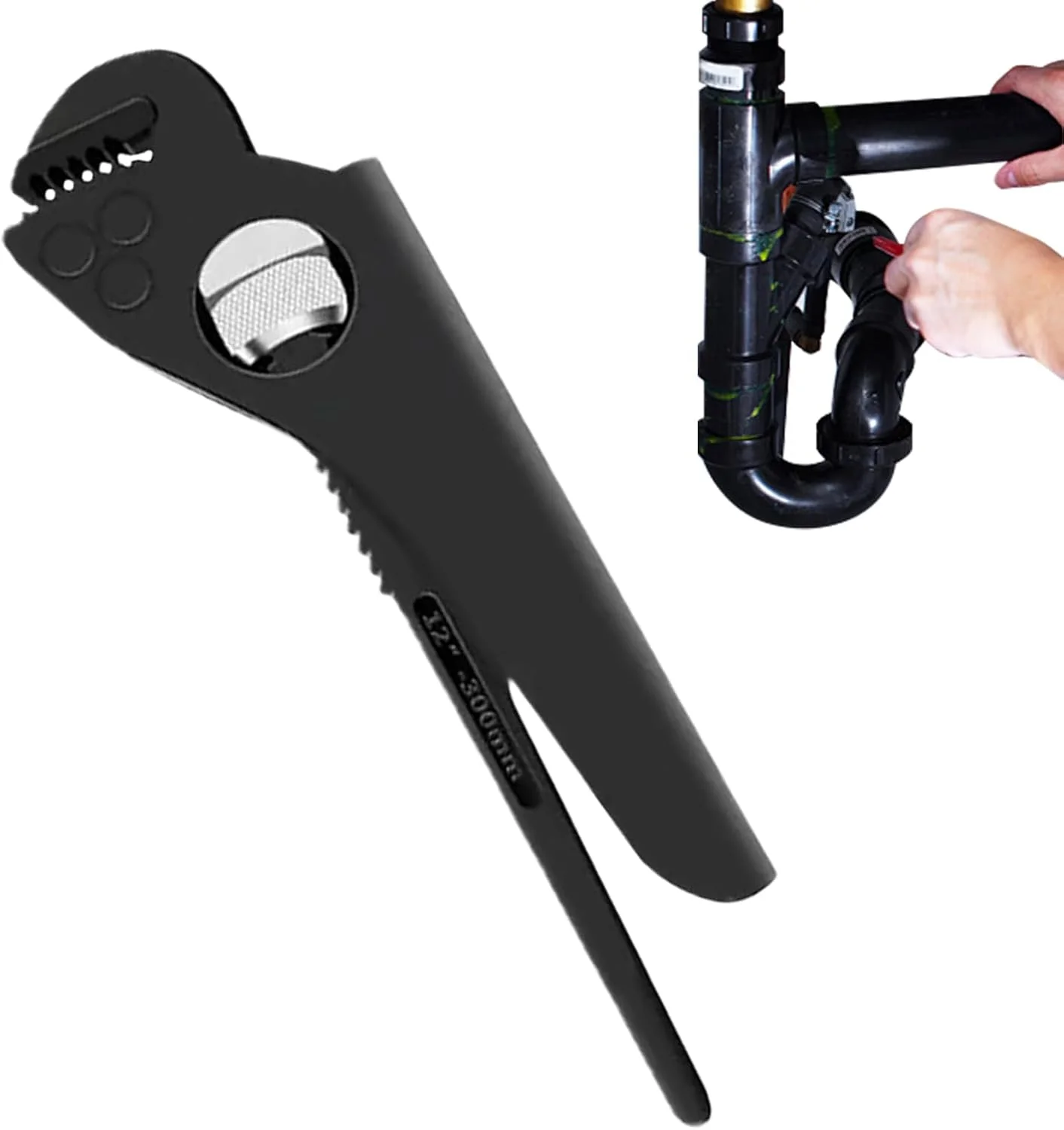 آچار لوله کشی | آچار لوله قابل تنظیم ابزار لوله کشی، انبر چند منظوره برای مهره ها، اتصالات، شیر آب، آبگرمکن، سینک، آشپزخانه، خانه، گاراژ، توالت، ساخت و ساز، کشاورزی