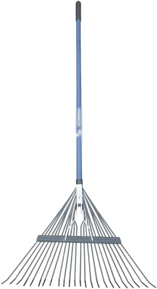 شن کش برگ جمع کن، شن کش باغبانی، ابزار باغبانی برای تمیز کردن برگ های ریخته شده و یونجه، 2 سایز (رنگ: A، سایز: 145x60cm)