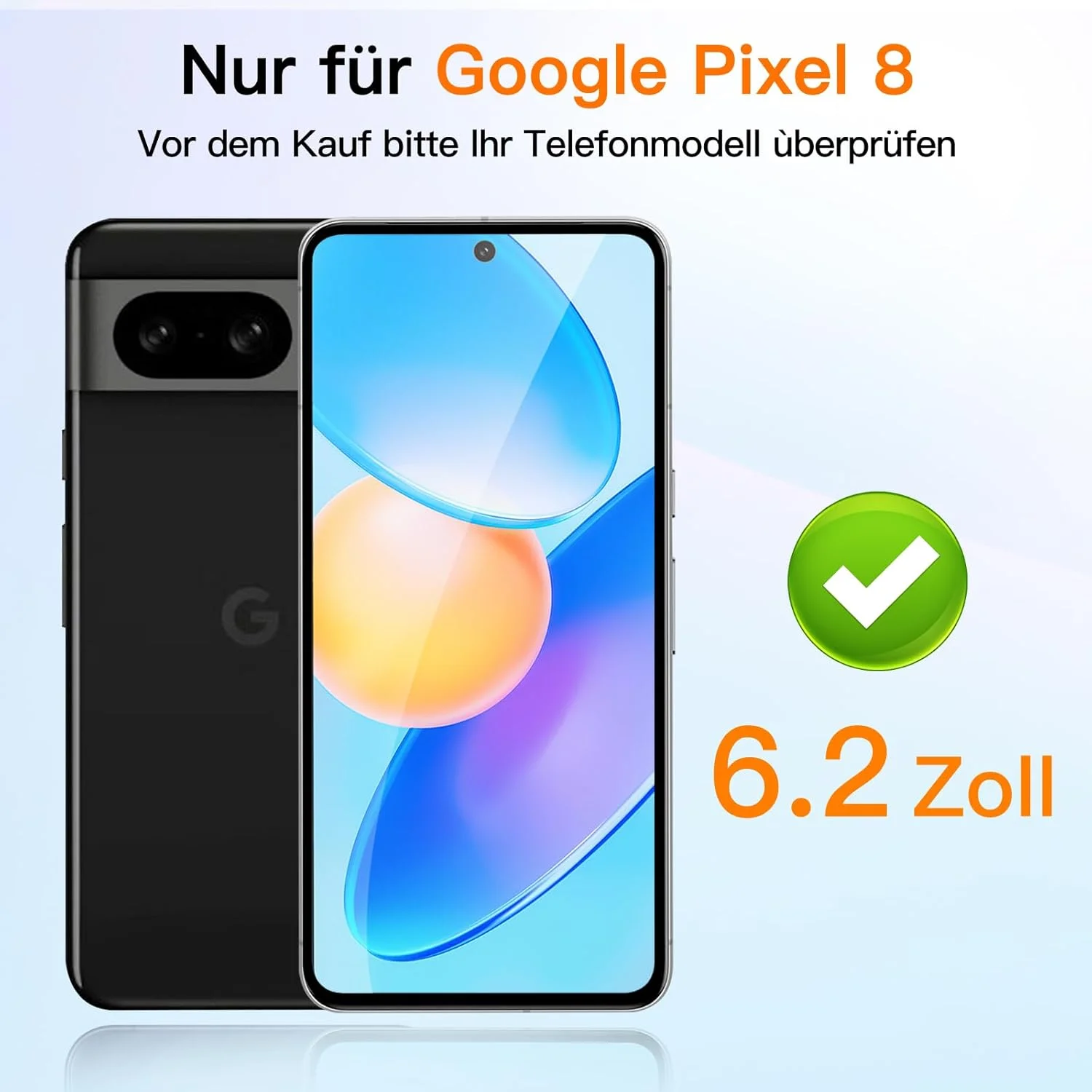 محافظ صفحه نمایش شیشه ای حرارت دیده VideoSecu، 2 + 2 عدد، برای دوربین Google Pixel 8، سختی 9H HD، محافظ صفحه نمایش شیشه ای حرارت دیده بدون حباب - دقت لمسی 100٪، مقاوم در برابر خراش، پوشش کامل محافظ صفحه نمایش شیشه ای حرارت دیده VideoSecu، 2 + 2 عدد، برای دوربین Google Pixel 8، سختی 9H HD، محافظ صفحه نمایش شیشه ای حرارت دیده بدون حباب - دقت لمسی 100٪، مقاوم در برابر خراش، پوشش کامل