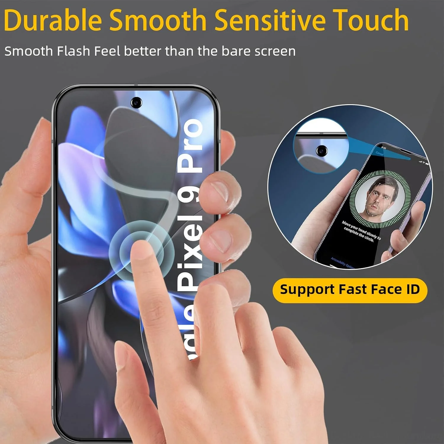 محافظ صفحه نمایش مات Aerku سازگار با Google Pixel 9 / Pixel 9 Pro 5G، [2 عدد] ضد اثر انگشت، ضد تابش نور، شیشه حرارت دیده مات، سختی 9H، ضد خش