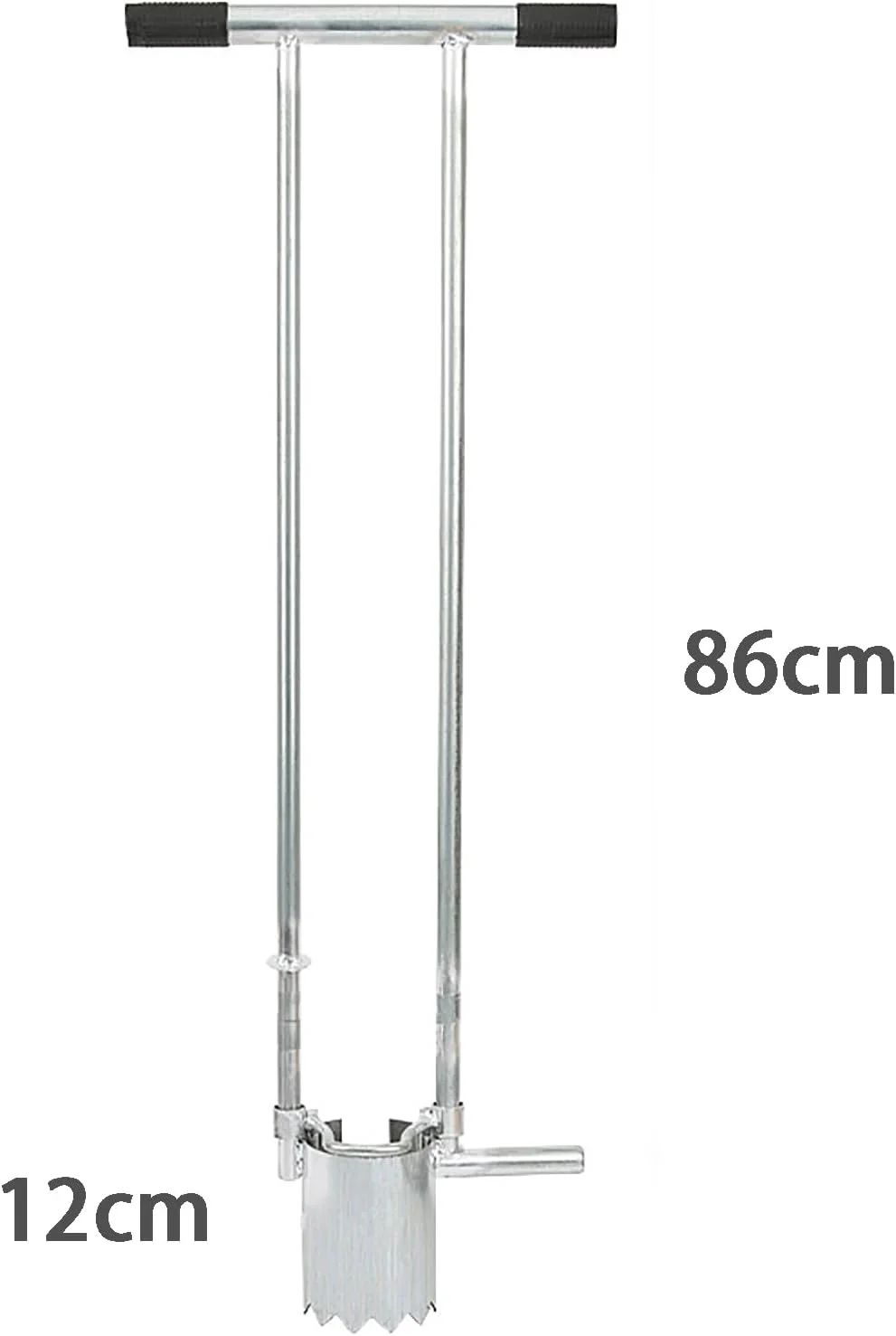 ابزار کاشت نشا QLDDYC، ابزار کاشت کشاورزی، طراحی پدالی/صرفه جویی در تلاش، طراحی دهانه دندانه دار/شکستن آسان زمین، دسته ضد لغزش آرنجی، برای انواع محصولات، 86 سانتی متر