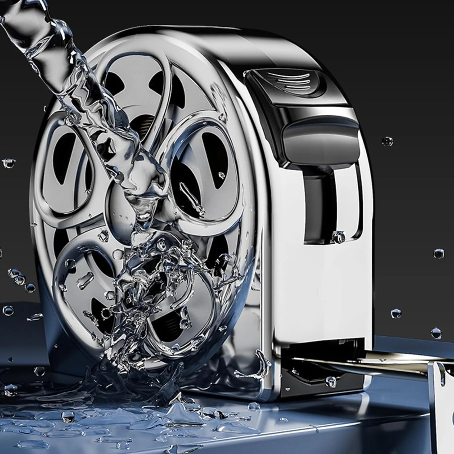 متر نواری استیل ضد زنگ، متر اندازه گیری فولادی ضد آب جمع شونده | ابزار اندازه گیری دستی ضد سقوط برای مسیرهای کشاورزی، مهندسی صنعتی، نجاری، فضای باز