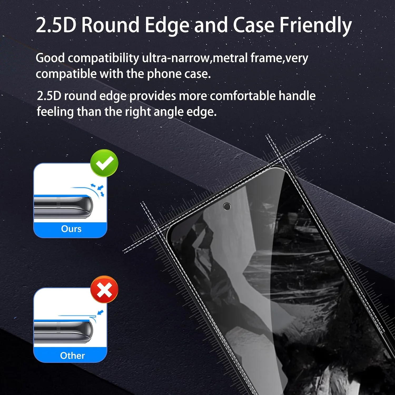 [بسته 2+2 عددی] محافظ صفحه نمایش حریم خصوصی برای گوگل پیکسل 8a، فیلم شیشه ای حرارت دیده ضد جاسوسی، تشخیص اثر انگشت، سختی 9H، ضد خش، ضد اثر انگشت