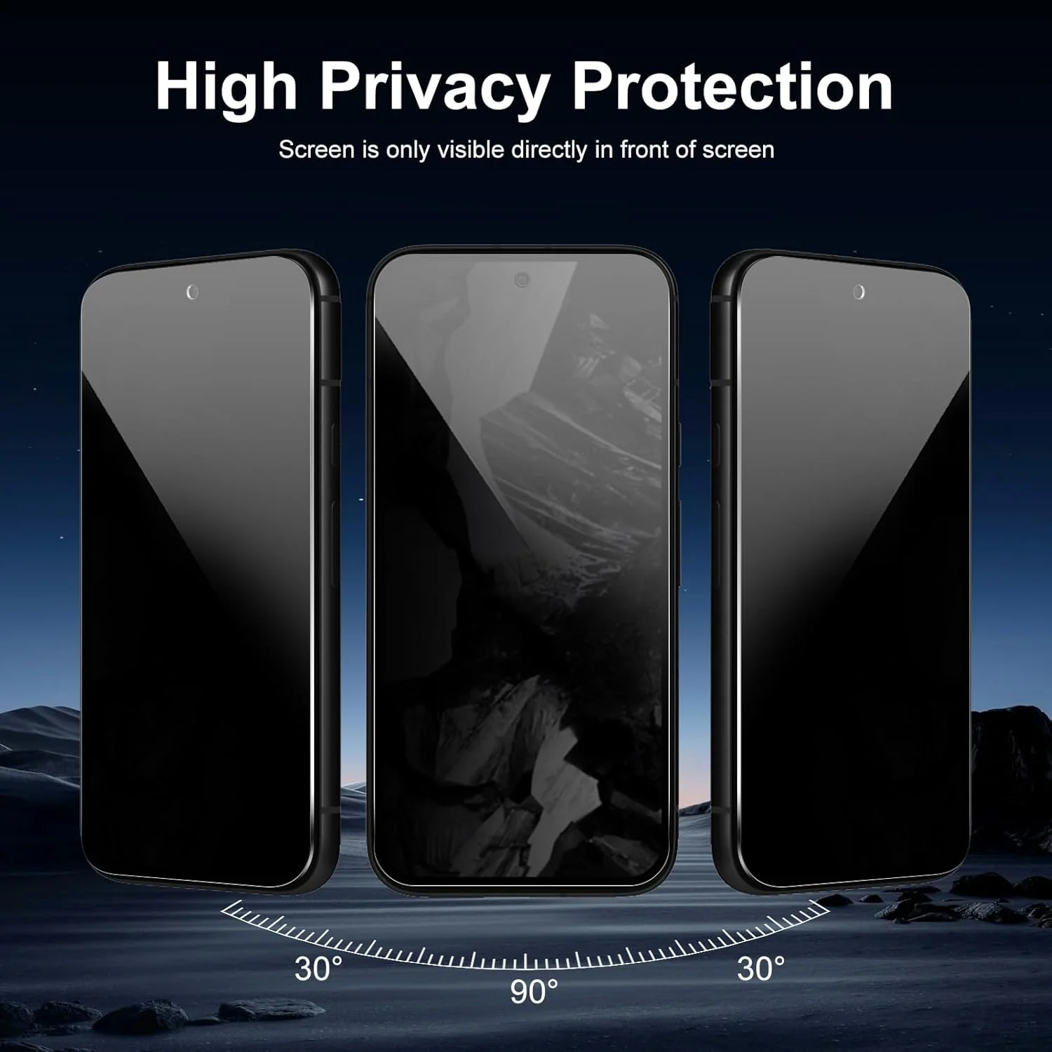 QZGWDY 2 Pack Privacy Screen Protector for Google Pixel 8A, Bubble-Free, Durable, 9H Hardness Glass QZGWDY 2 Pack Privacy Screen Protector for Google Pixel 8A, Bubble-Free, Durable, 9H Hardness Glass