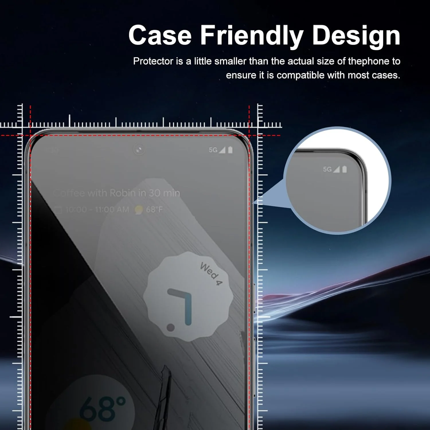 QZGWDY 2 Pack Privacy Screen Protector for Google Pixel 8 Pro, Bubble-Free, Durable, 9H Hardness Glass QZGWDY 2 Pack Privacy Screen Protector for Google Pixel 8 Pro, Bubble-Free, Durable, 9H Hardness Glass