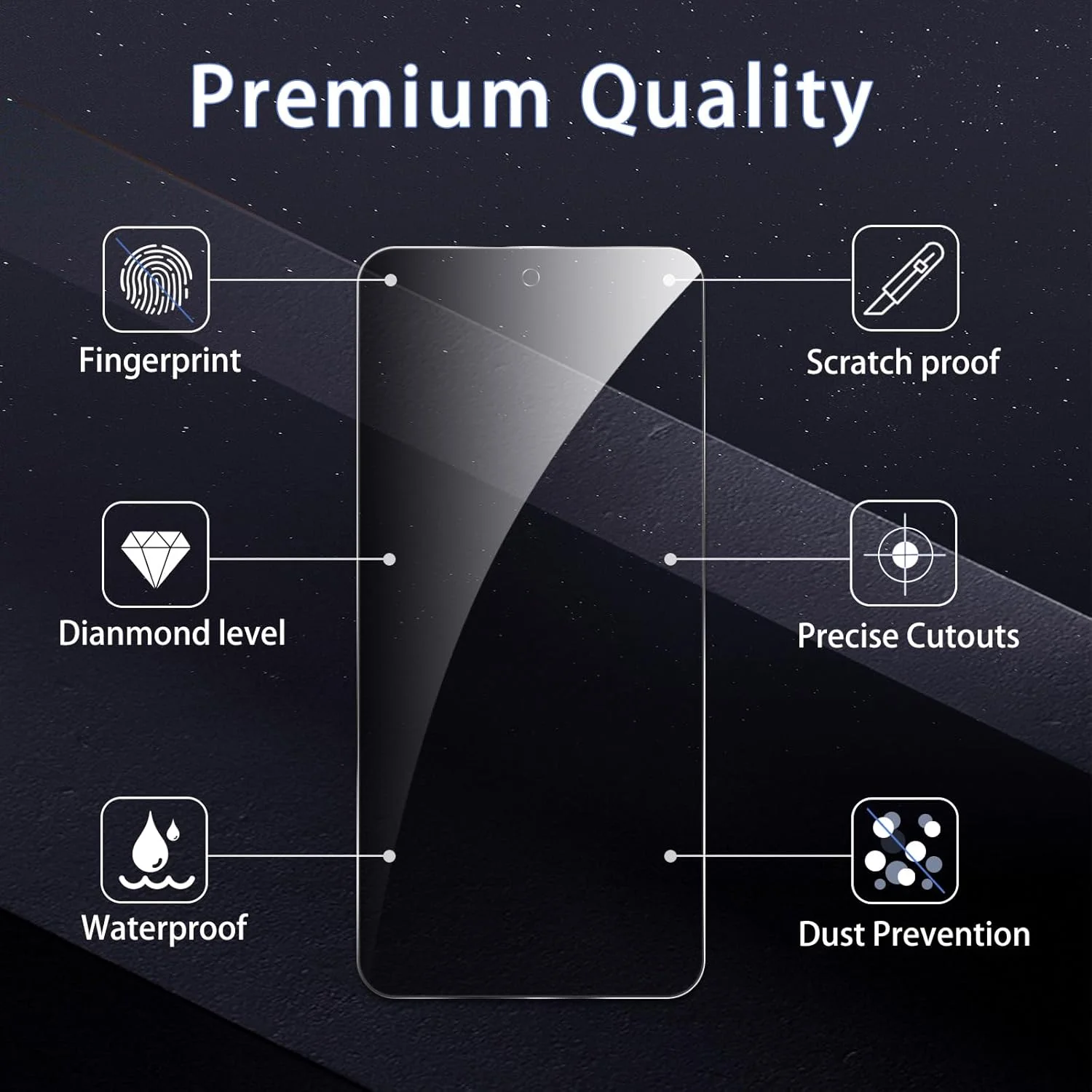 [بسته 2+2 عددی] محافظ صفحه نمایش حریم خصوصی برای گوگل پیکسل 8a، فیلم شیشه ای حرارت دیده ضد جاسوسی، تشخیص اثر انگشت، سختی 9H، ضد خش، ضد اثر انگشت