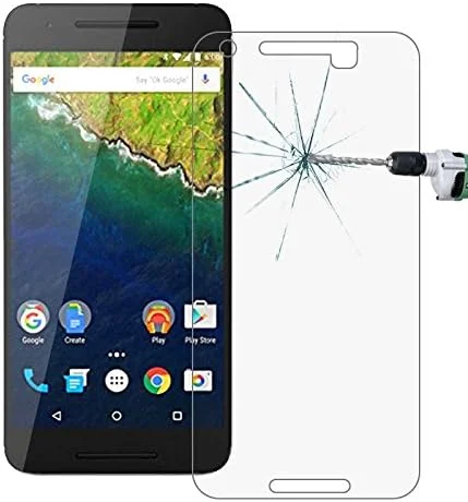 محافظ صفحه نمایش شیشه ای حرارت دیده ZCLINXHEFSDSS برای گوشی هوشمند Google Nexus 6P، ضخامت 0.26 میلی متر، سختی سطح 9H+، شیشه حرارت دیده ضد انفجار 2.5D، فیلم محافظ LCD