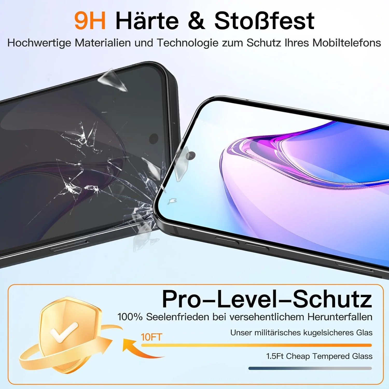 محافظ صفحه نمایش شیشه ای حرارت دیده VideoSecu بسته 2 عددی برای Google Pixel 9 Pro XL، محافظ صفحه نمایش شیشه ای حرارت دیده با سختی 9H HD بدون حباب - دقت لمسی 100٪، مقاوم در برابر خراش، ضد روغن، کامل