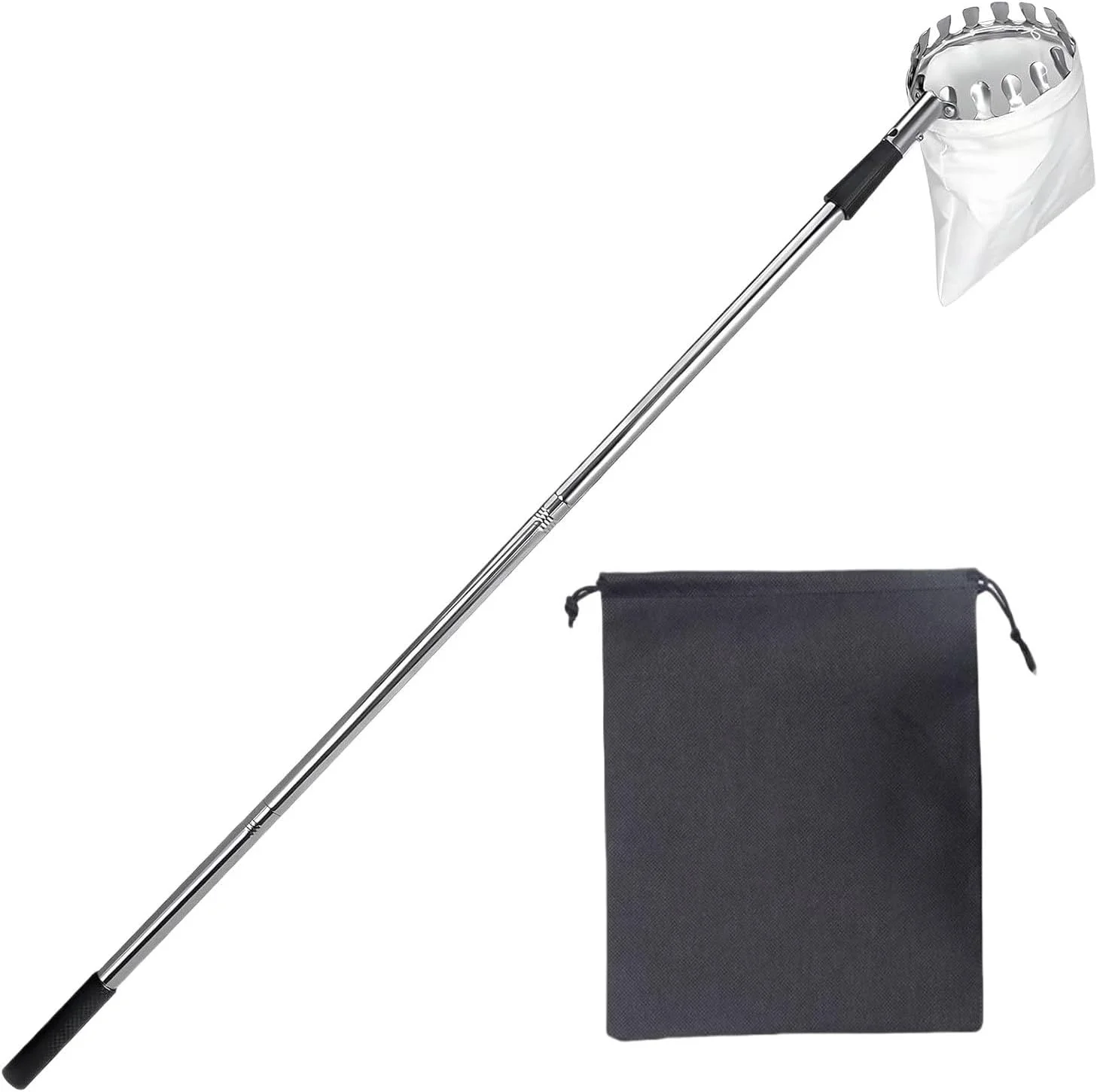 میله چیدن میوه - میله تلسکوپی چیدن میوه، ابزار گیره قابل تنظیم ضد زنگ برای برداشت محصول در باغ کشاورزی، فضای باز و منزل