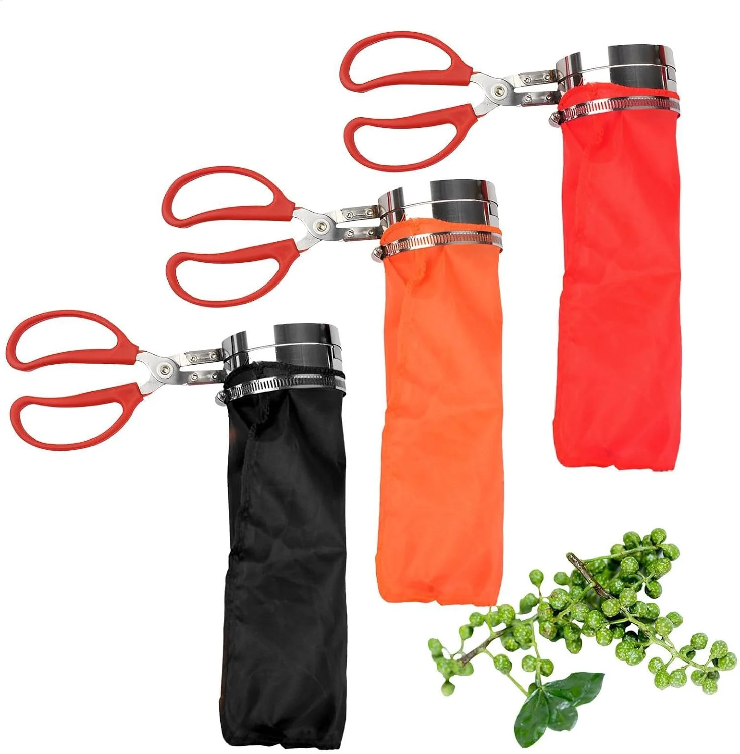 قیچی فلفل چین - قیچی فلفل قابل استفاده مجدد | ابزار چیدن باغبانی قابل حمل، ابزار سخت افزاری باغبانی کشاورزی برای مرکبات، گلابی، هلو، پرتقال