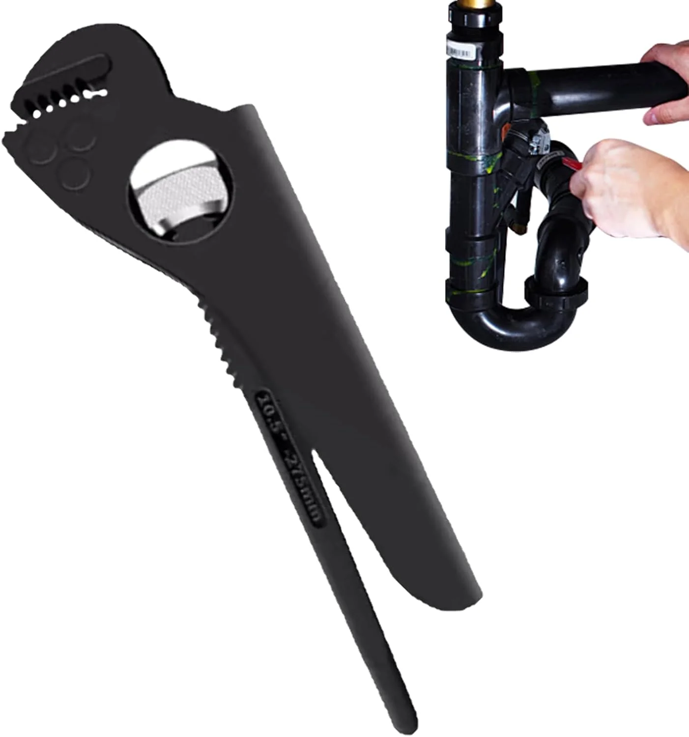 آچار لوله کشی - آچار لوله قابل تنظیم ابزار لوله کشی، ابزار تعمیر غیر لغزنده برای اتصالات، مهره ها، آبگرمکن، سینک کشاورزی، ساخت و ساز، حمام، گاراژ، کشاورز