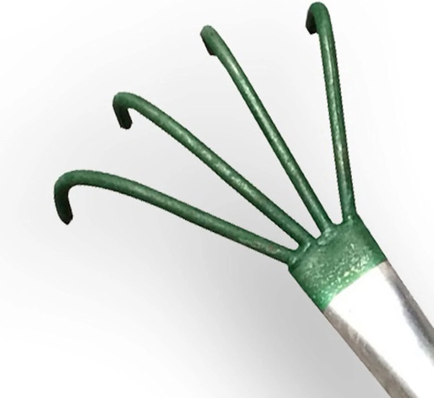 شن کش چهار شاخه RXEZI با دسته آهنی، ابزار باغبانی کشاورزی، شن کش کاه، ابزار خراش دهی باغ