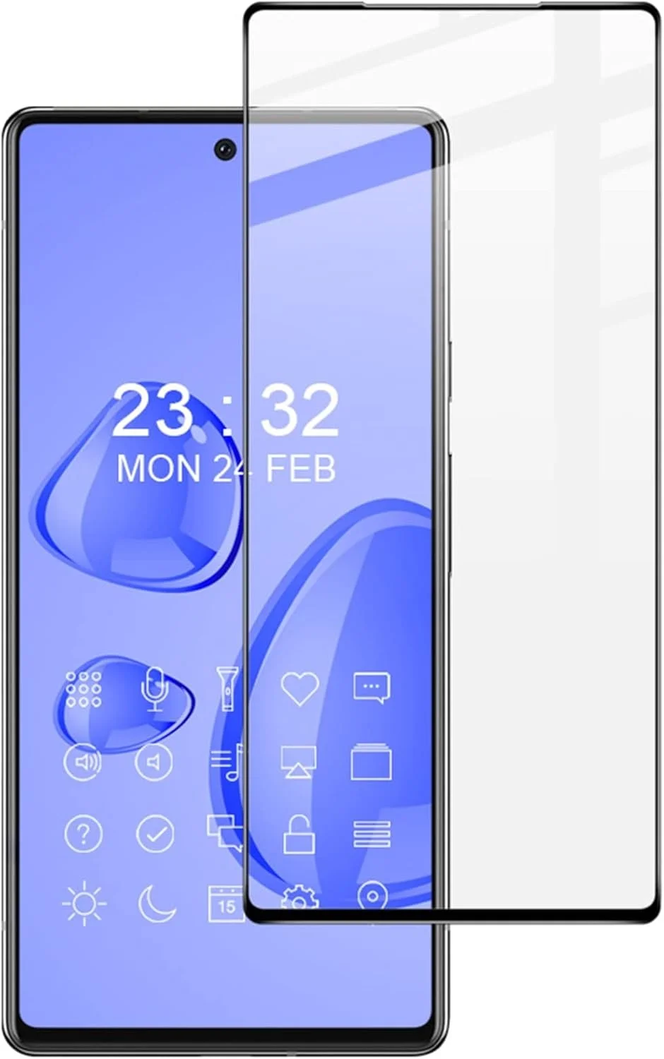 محافظ صفحه نمایش شیشه ای حرارت دیده برای گوگل پیکسل 6A، سری Pro+، شیشه حرارت دیده با پوشش کامل 9H