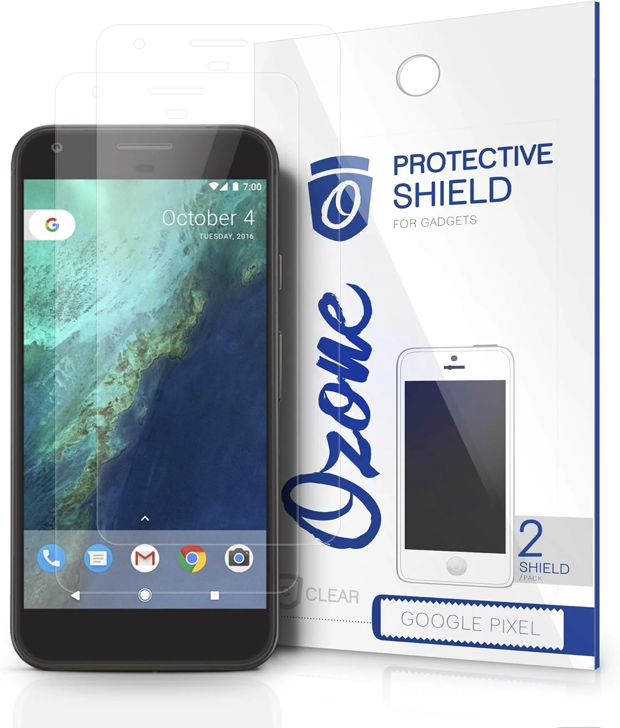 محافظ صفحه نمایش شفاف HD گوگل پیکسل O Ozone (بسته 2 عددی)