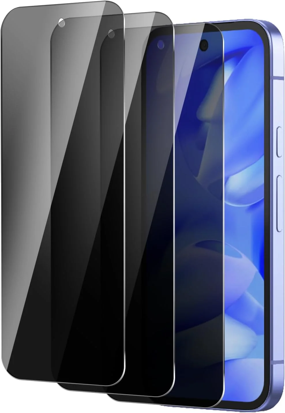 محافظ صفحه نمایش حریم خصوصی BIESHKJ برای گوگل پیکسل 9a، بسته 3 عددی، فیلم محافظ شیشه ای حرارت دیده با وضوح بالا، نصب آسان، سختی 9H، مقاوم در برابر خراش، ضد اثر انگشت محافظ صفحه نمایش حریم خصوصی BIESHKJ برای گوگل پیکسل 9a، بسته 3 عددی، فیلم محافظ شیشه ای حرارت دیده با وضوح بالا، نصب آسان، سختی 9H، مقاوم در برابر خراش، ضد اثر انگشت