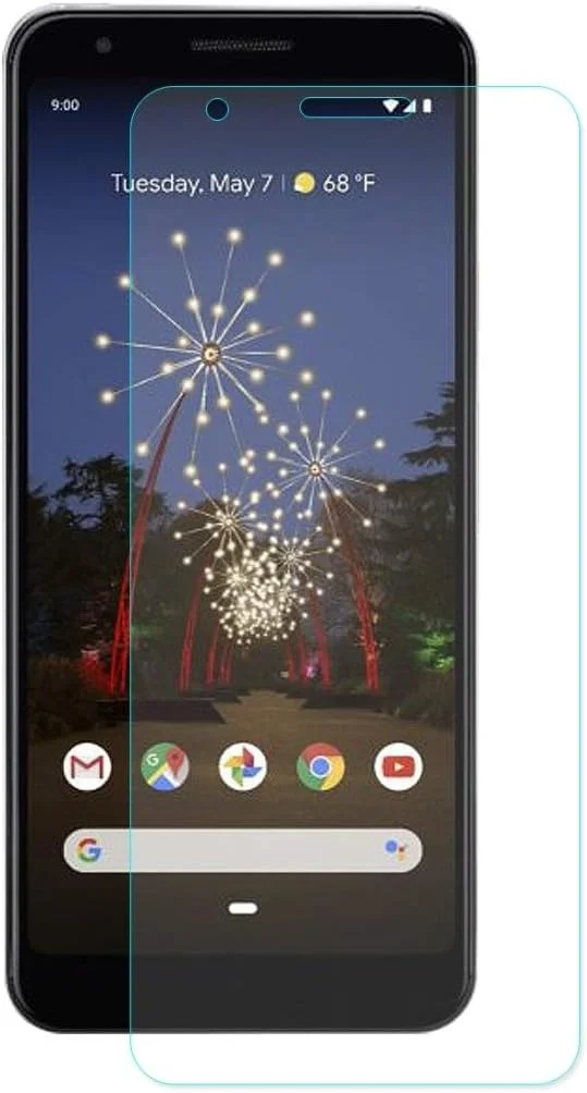 محافظ صفحه نمایش شیشه ای حرارت دیده ZCLINXHEFSDSS برای گوشی هوشمند Google Pixel 3A، ضخامت 0.26 میلی متر، سختی 9H، لبه منحنی 2.5D، محافظ LCD