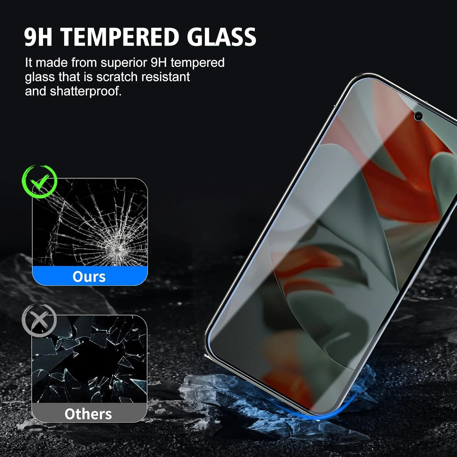 محافظ صفحه نمایش حریم خصوصی CYYAGE دو عددی برای Google Pixel 9 Pro XL، محافظ شیشه ای حرارت دیده ضد جاسوسی با سختی 9H، ضد خش محافظ صفحه نمایش حریم خصوصی CYYAGE دو عددی برای Google Pixel 9 Pro XL، محافظ شیشه ای حرارت دیده ضد جاسوسی با سختی 9H، ضد خش