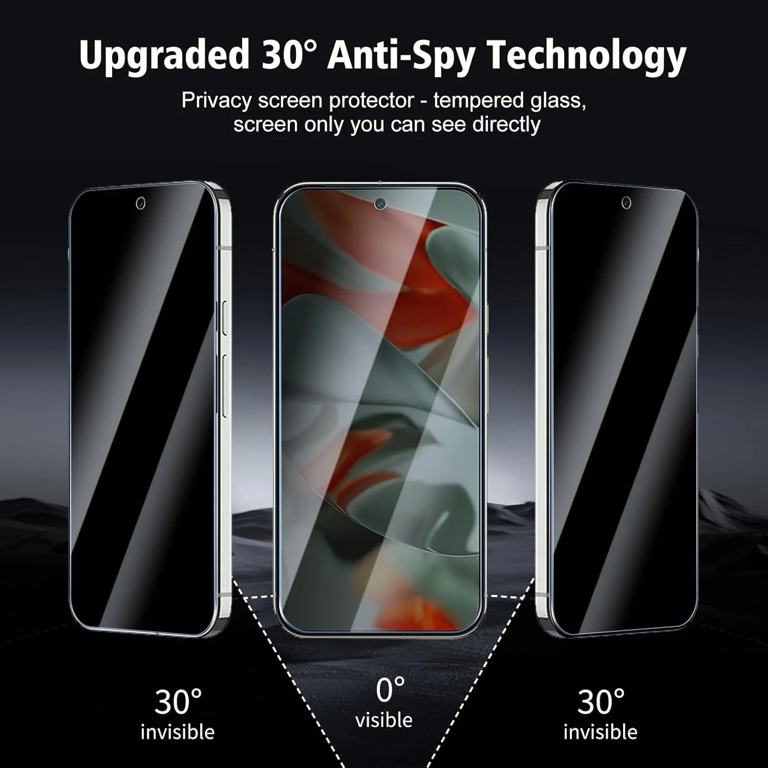 محافظ صفحه نمایش حریم خصوصی CYYAGE دو عددی برای Google Pixel 9 Pro XL، محافظ شیشه ای حرارت دیده ضد جاسوسی با سختی 9H، ضد خش محافظ صفحه نمایش حریم خصوصی CYYAGE دو عددی برای Google Pixel 9 Pro XL، محافظ شیشه ای حرارت دیده ضد جاسوسی با سختی 9H، ضد خش