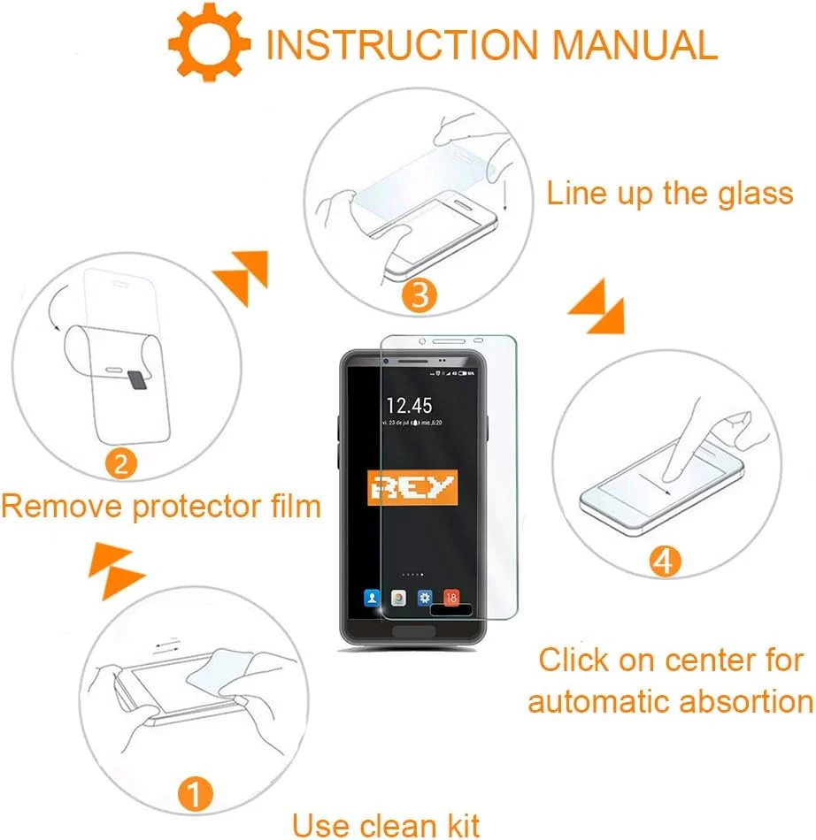 REY Pack of 3 Tempered Glass Screen Protectors for Google Pixel 8A, Screen Protector, Screen Protector 9H+ Hardness, Anti-Scratch Oil Bubbles REY Pack of 3 Tempered Glass Screen Protectors for Google Pixel 8A, Screen Protector, Screen Protector 9H+ Hardness, Anti-Scratch Oil Bubbles