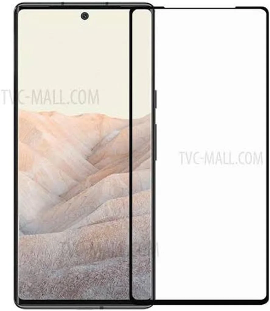 محافظ صفحه نمایش 5D بوراق برای گوگل پیکسل 6، پوشش کامل، شیشه حرارت دیده 9H با کیفیت Ultra HD، نصب آسان برای گوگل پیکسل 6