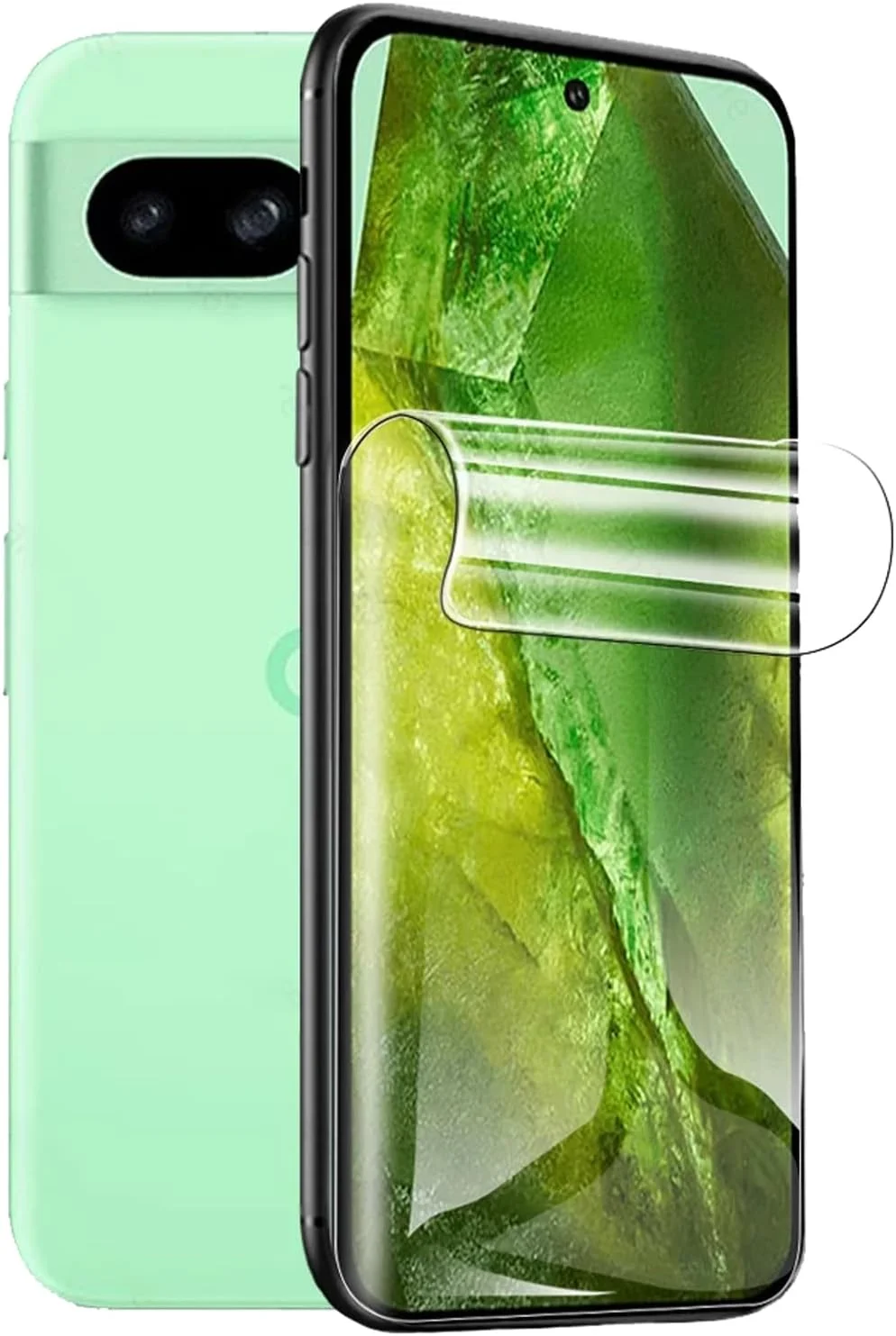 TMahhbid [2 pieces] Hydrogel Film for Google Pixel 8a (6.1 inch), [HD] Transparent Soft TPU Screen Protector [NOT Tempered Glass]