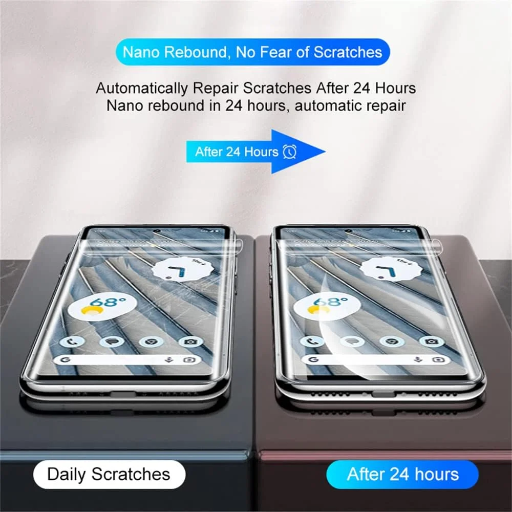 TMahhbid [2 pieces] Hydrogel Film for Google Pixel 8a (6.1 inch), [HD] Transparent Soft TPU Screen Protector [NOT Tempered Glass]