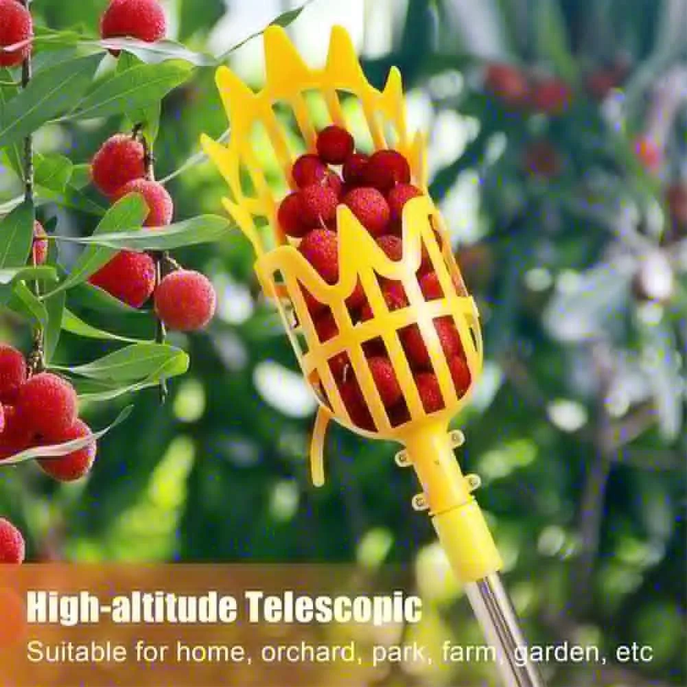 ابزار چیدن میوه باغی برای چیدن توت فرنگی، ابزار باغبانی در ارتفاع بالا، میله بدون دسته، ابزار چیدن میوه کشاورزی هلو