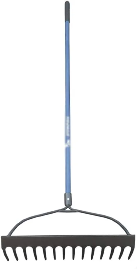 شن کش برگ جمع کن، شن کش چمن، ابزار باغبانی کشاورزی برای تمیز کردن برگ های ریخته و یونجه، 2 سایز (رنگ : A، سایز : 140x35cm)