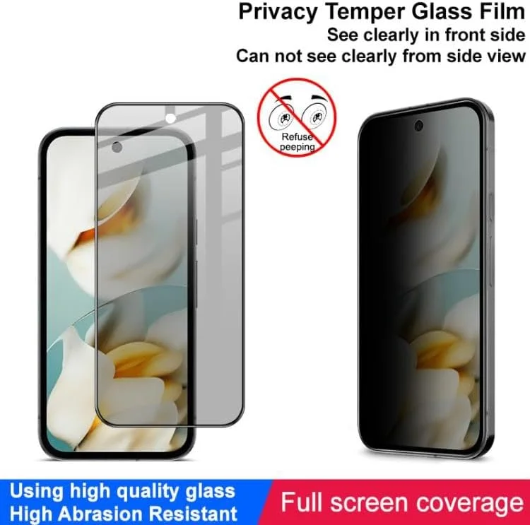 SHIHUI Tempered Glass Film For Google Pixel 9a HD Full Screen Privacy Tempered Glass Protective Film SHIHUI Tempered Glass Film For Google Pixel 9a HD Full Screen Privacy Tempered Glass Protective Film