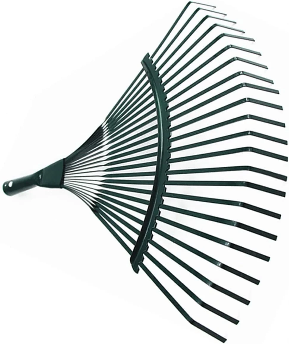 BOSSGE Rake Garden leaf rake hay deciduous agricultural rake gardening tool without handle home garden loosening tool