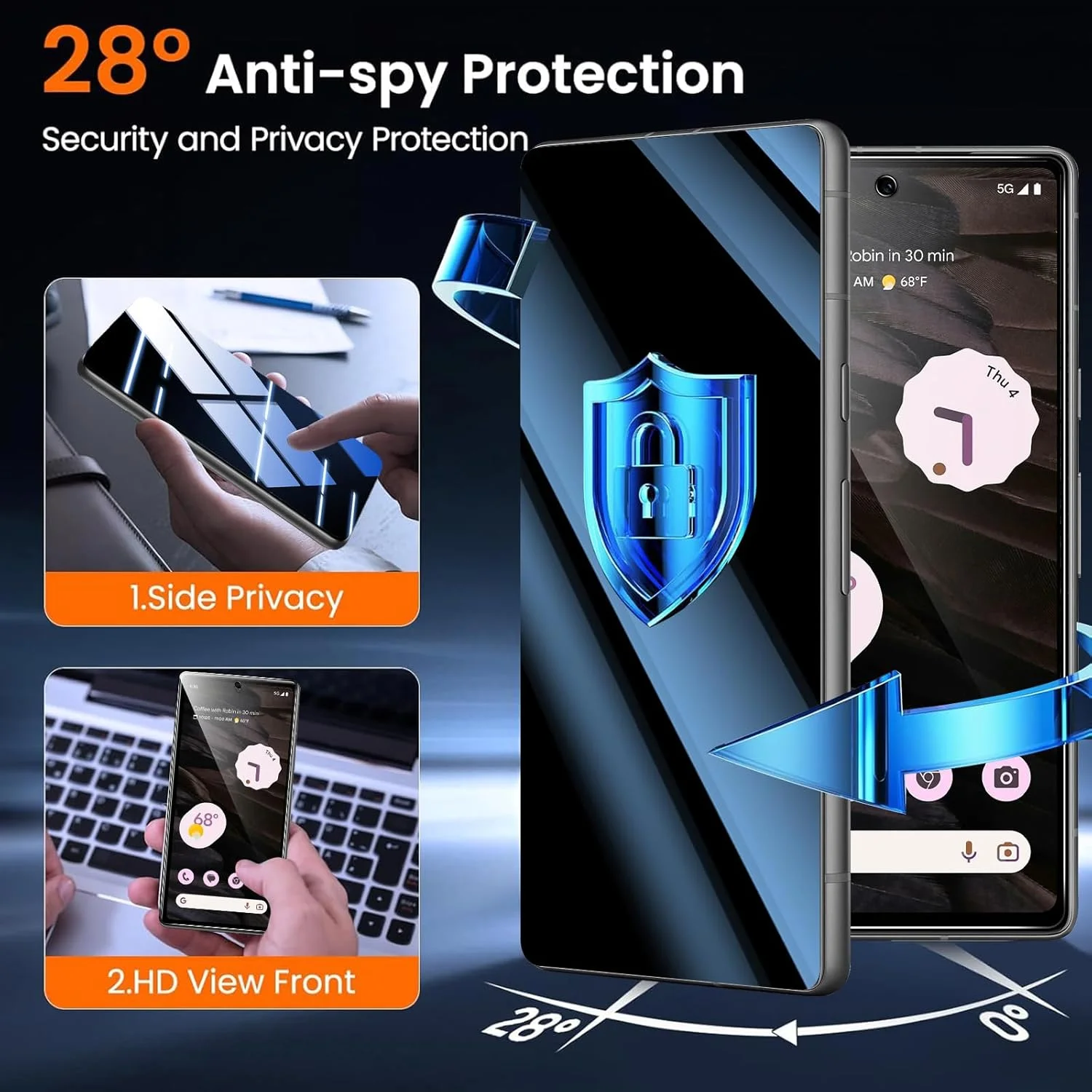 محافظ صفحه نمایش حریم خصوصی Pnakqil شیشه حرارت دیده برای Google Pixel 7a با محافظ دوربین، محافظ صفحه نمایش حریم خصوصی، شیشه محافظ ضد جاسوسی حرارت دیده با حریم خصوصی 28 درجه محافظ صفحه نمایش حریم خصوصی Pnakqil شیشه حرارت دیده برای Google Pixel 7a با محافظ دوربین، محافظ صفحه نمایش حریم خصوصی، شیشه محافظ ضد جاسوسی حرارت دیده با حریم خصوصی 28 درجه