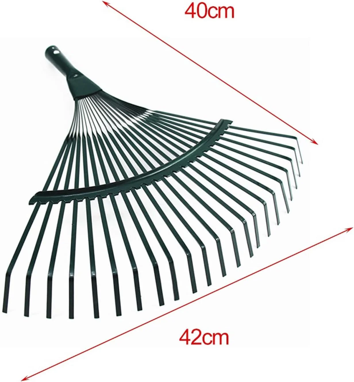 BOSSGE Rake Garden leaf rake hay deciduous agricultural rake gardening tool without handle home garden loosening tool