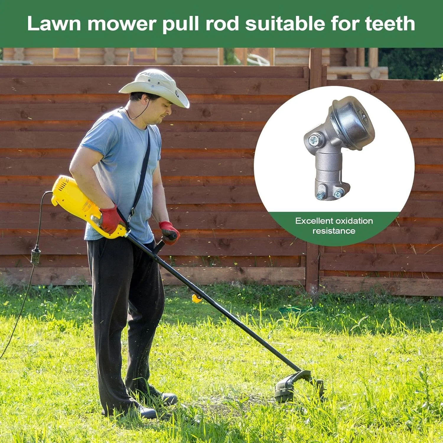 Trimmer Head Replacement,Garden Trimmer Gearbox Brush Cutter - Quick-Change Trimming Edging Maintenance Tool for Commercial Agricultural Garden Vineyard Golf