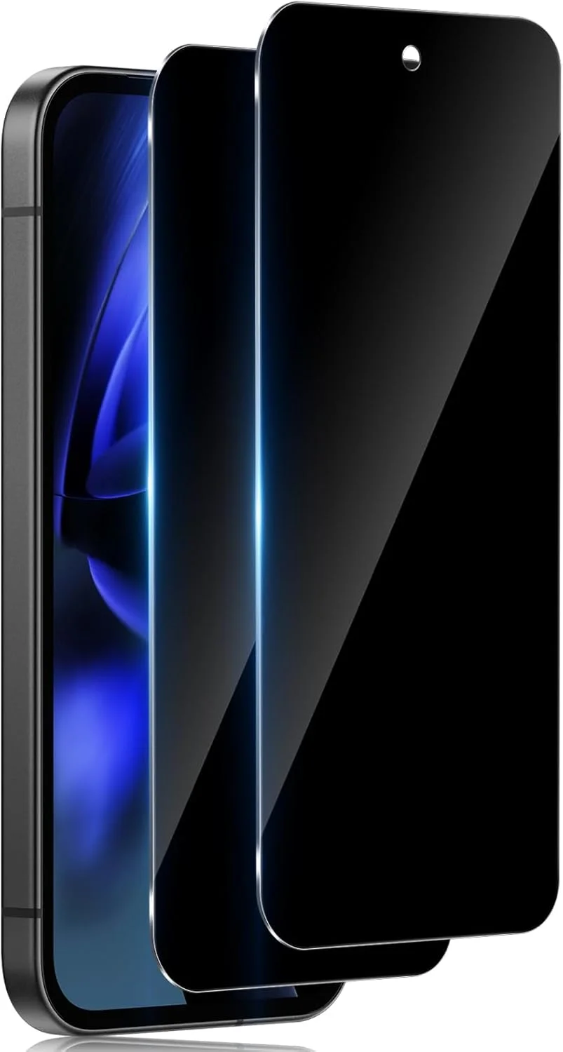 محافظ صفحه نمایش حریم خصوصی TUTUO برای گوگل پیکسل 9A 5G، [2 عدد] شیشه حرارت دیده ضد جاسوسی، فیلم شفاف HD 9H، سازگار با قاب، فوق العاده مقاوم