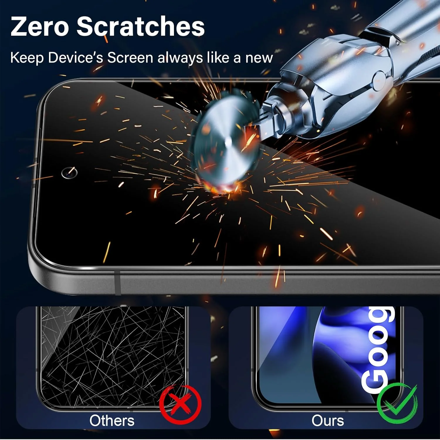 محافظ صفحه نمایش حریم خصوصی TUTUO برای گوگل پیکسل 9A 5G، [2 عدد] شیشه حرارت دیده ضد جاسوسی، فیلم شفاف HD 9H، سازگار با قاب، فوق العاده مقاوم