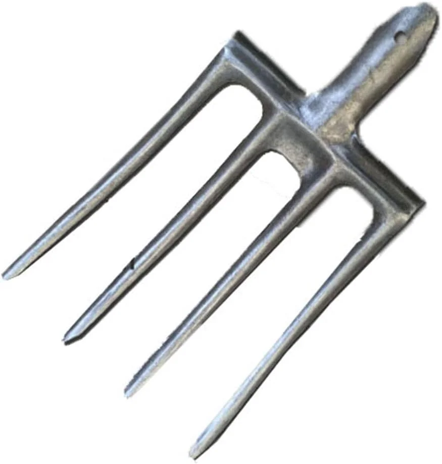 بیل خاکبرداری برای زیر و رو کردن و شل کردن خاک، بیل باغ ارگونومیک 4 شاخه، ابزار باغبانی کشاورزی (3 عدد) ابزار