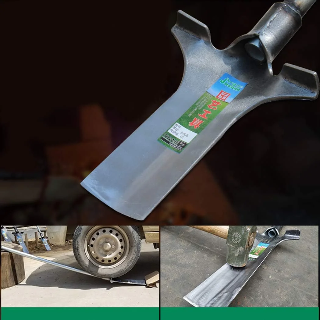 بیل حفاری کشاورزی Z6، بیل فولادی کربنی ضخیم 33-58 سانتی متری، ابزار سنگر زنی صرفه جویی در کار در فضای باز (45*23 سانتی متر)