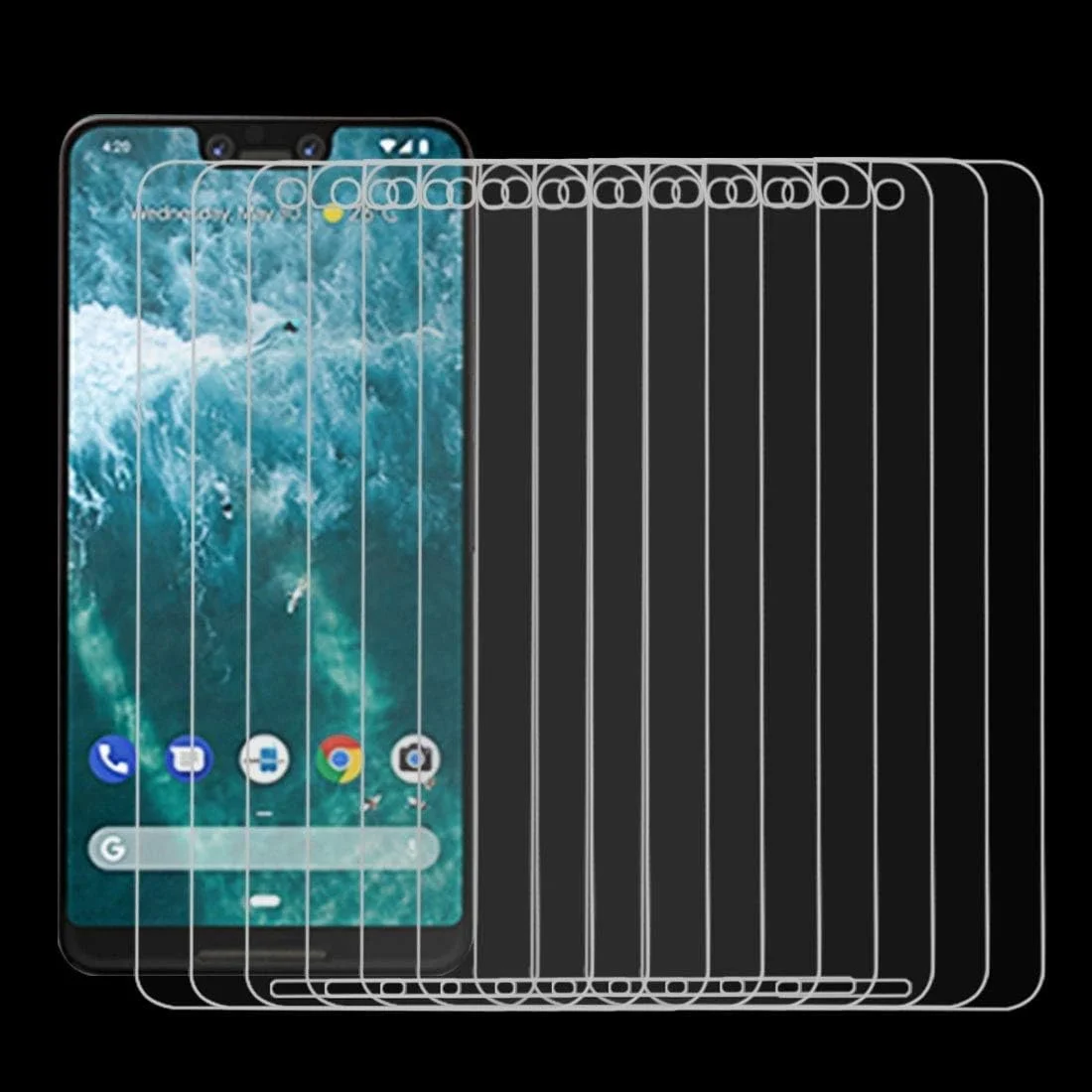 محافظ صفحه نمایش شیشه ای تمپرد 9H 2.5D مناسب برای گوگل پیکسل 3XL - بسته 10 عددی محافظ صفحه نمایش شیشه ای تمپرد 9H 2.5D مناسب برای گوگل پیکسل 3XL - بسته 10 عددی