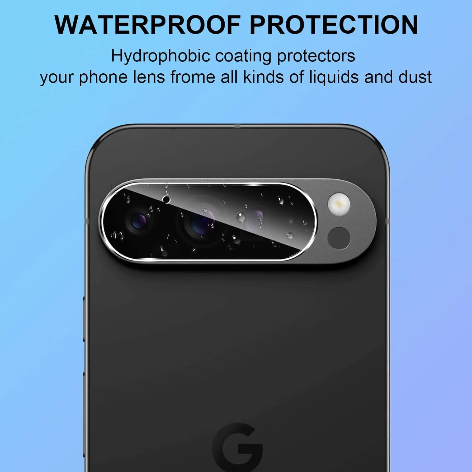 محافظ لنز دوربین شیشه ای حرارت دیده QULLOO برای Google Pixel 9 Pro XL، بسته 3 عددی، سختی 9H، ضد خش، ضد اثر انگشت، شفاف