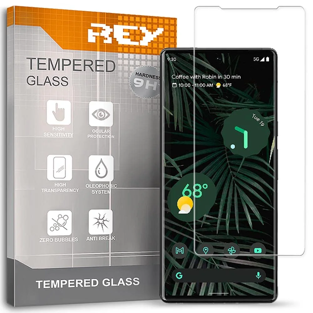محافظ صفحه نمایش شیشه ای حرارت دیده پریمیوم گوشی گوگل پیکسل 6 پرو برند REY