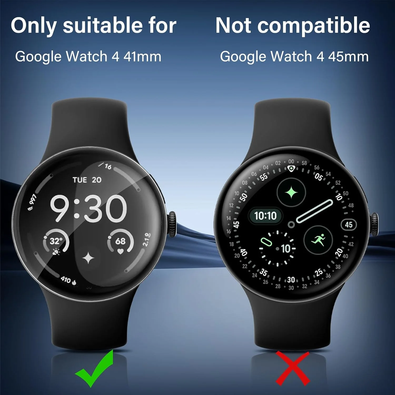 محافظ صفحه نمایش فوق العاده شفاف Funrae، بسته 4 عددی، سازگار با ساعت Google Pixel Watch 4 41mm، شیشه حرارت دیده، TPU انعطاف پذیر بدون حباب، ضد خش، فیلم محافظ صفحه نمایش ضد آب محافظ صفحه نمایش فوق العاده شفاف Funrae، بسته 4 عددی، سازگار با ساعت Google Pixel Watch 4 41mm، شیشه حرارت دیده، TPU انعطاف پذیر بدون حباب، ضد خش، فیلم محافظ صفحه نمایش ضد آب